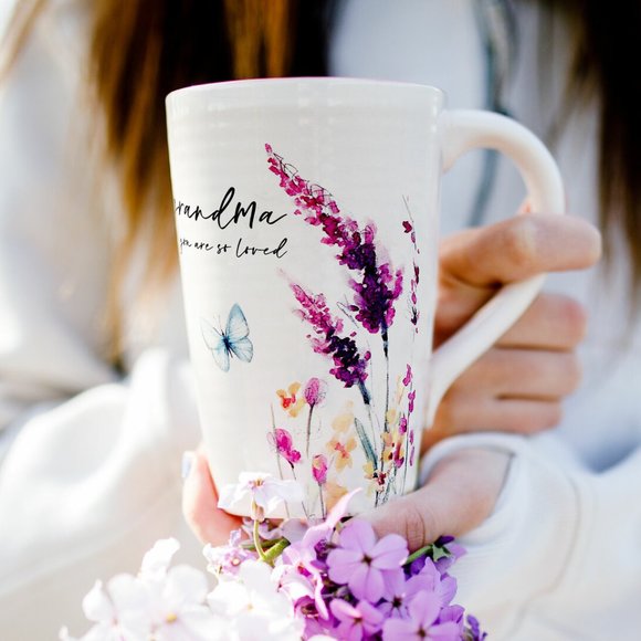 Coffee Mug for your Grandma - watercolor floral art by Amylee Weeks - Picture 1 of 4